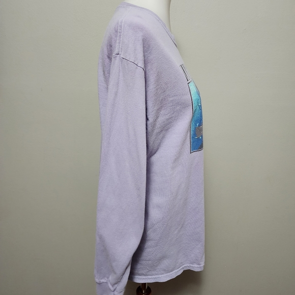 Gildan lavender Kurt Cobain long sleeve band tee size large - Picture 4 of 9